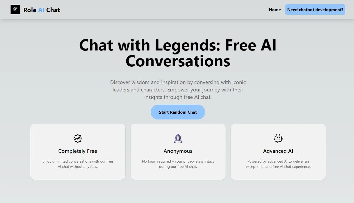 Role AI Chat Website