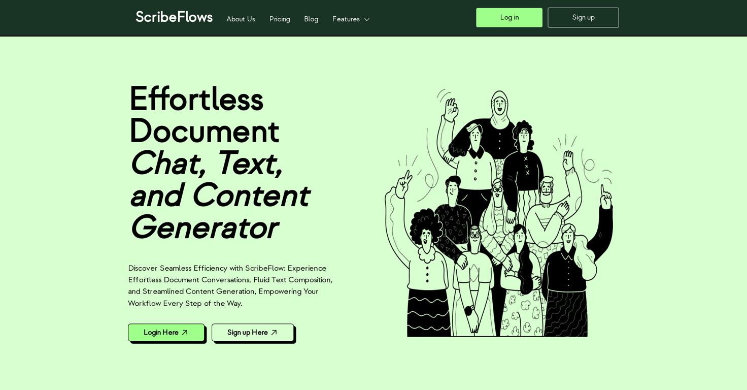 ScribeFlowsWebsite Screenshot