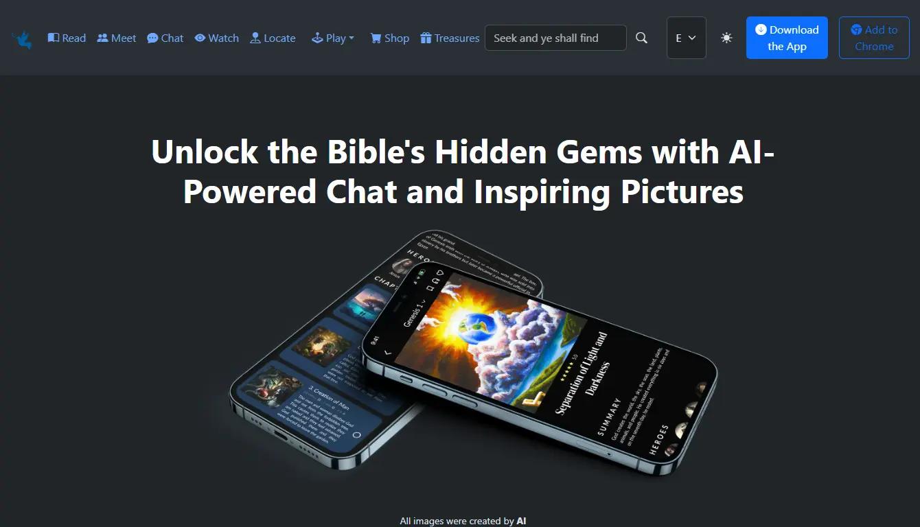 BiblePicsWebsite Screenshot