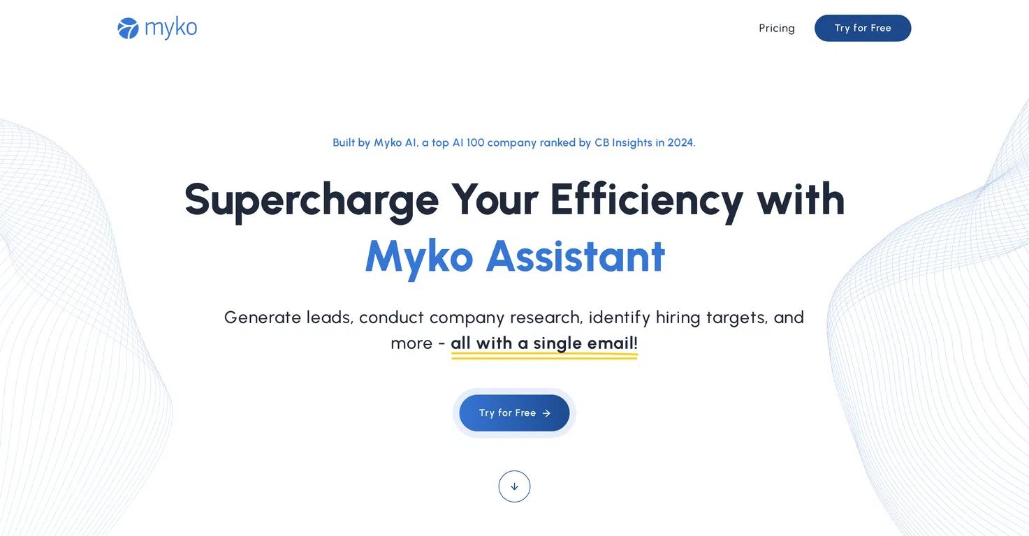 Myko AssistantWebsite Screenshot