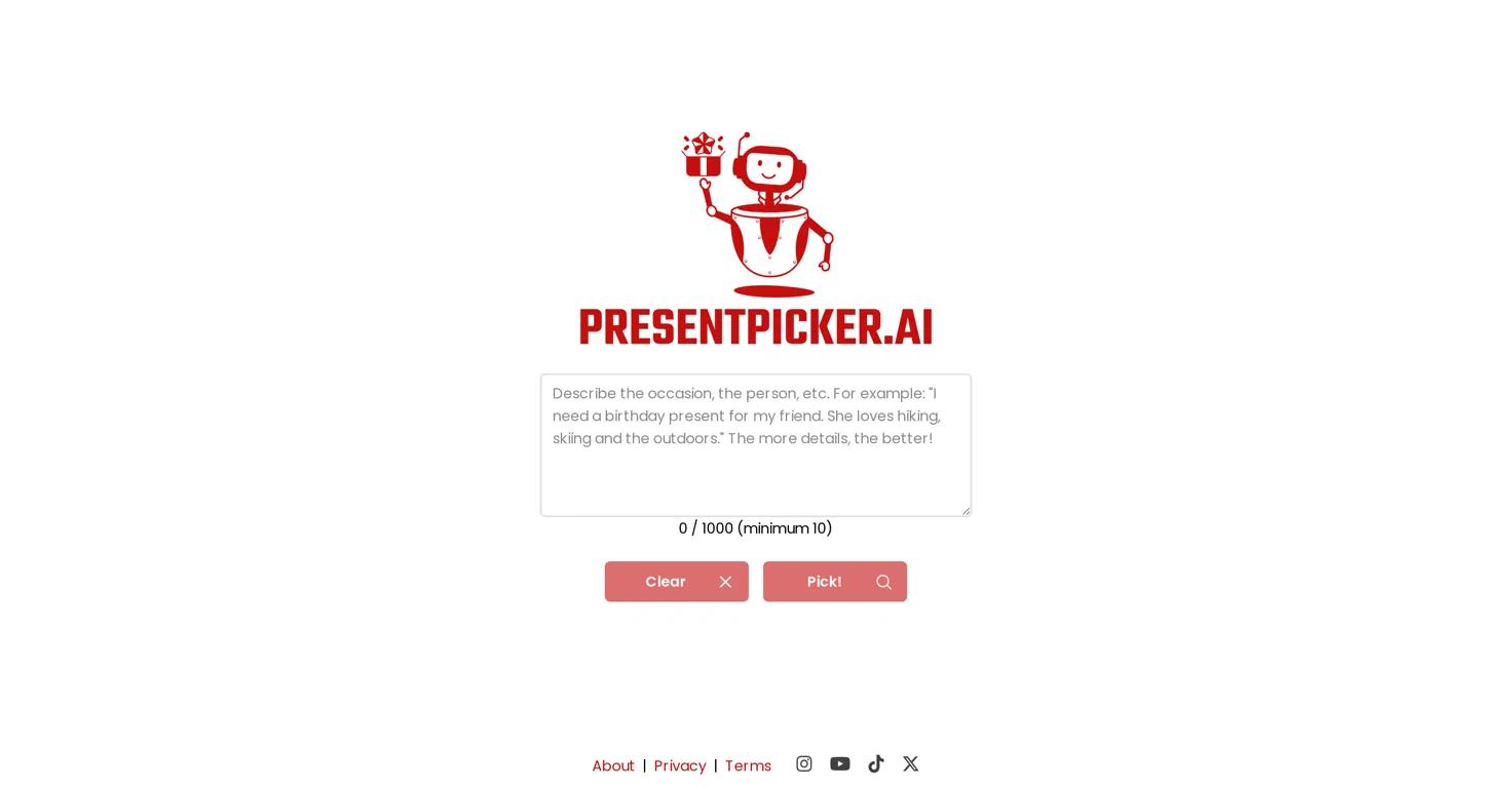 Present Picker  Website