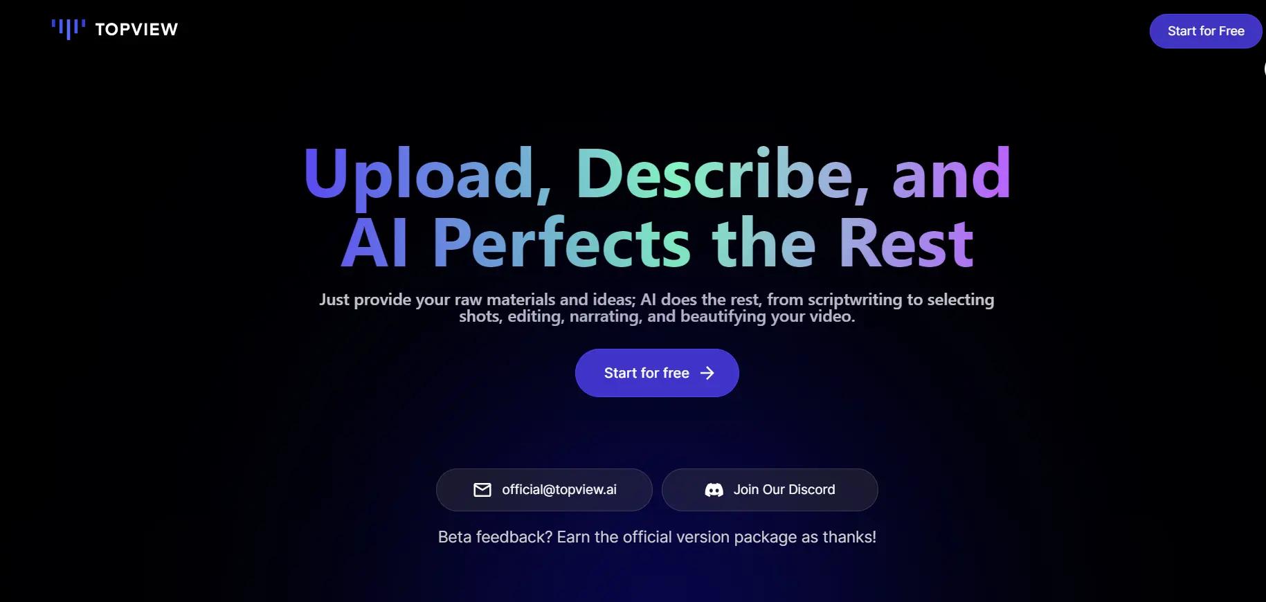 Topview AI Website