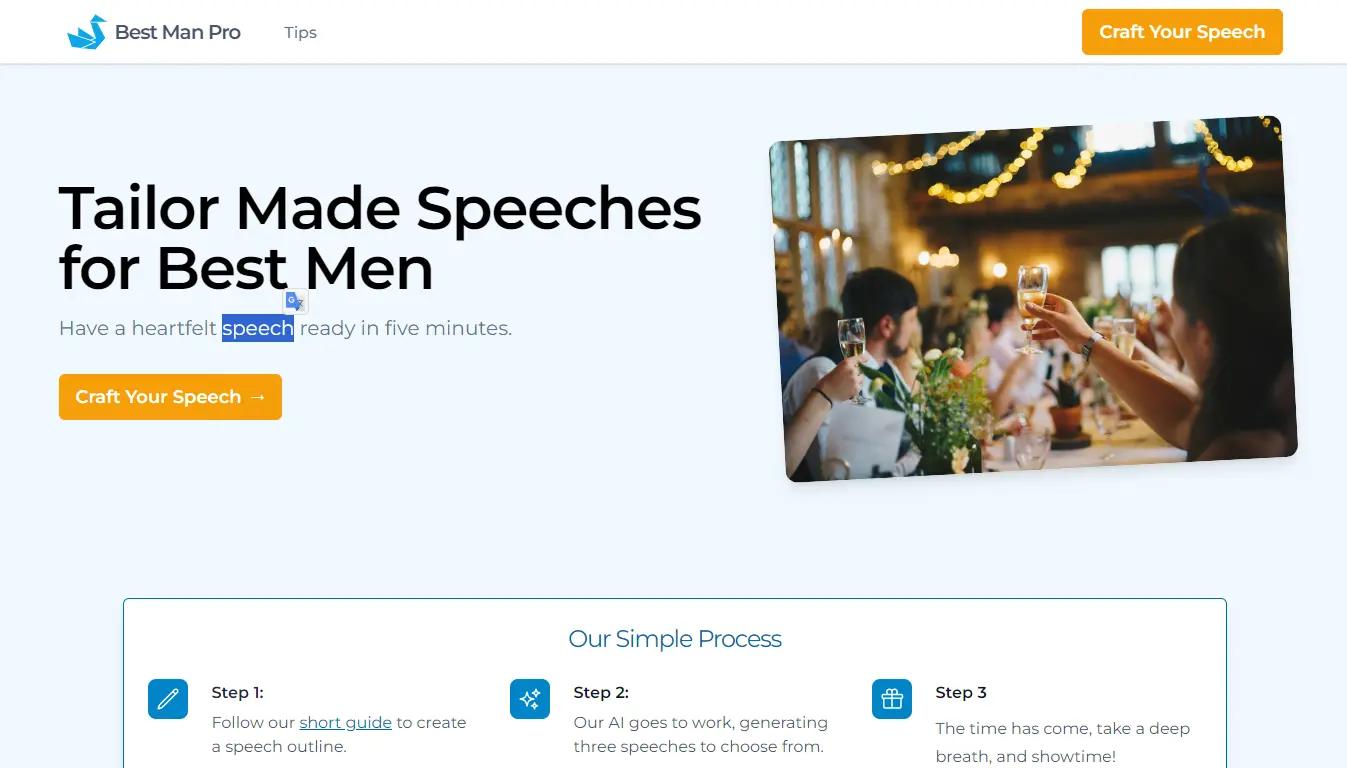 Best Man Pro Website