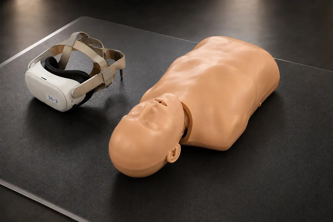 RescueSin XR with CPR maniquin
