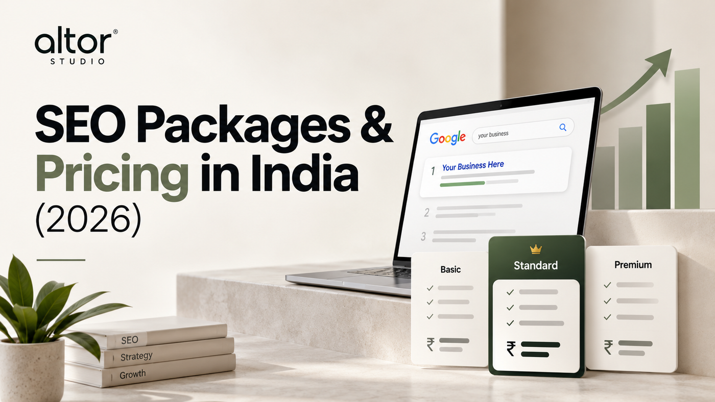 SEO Packages & Pricing in India image from altor studio