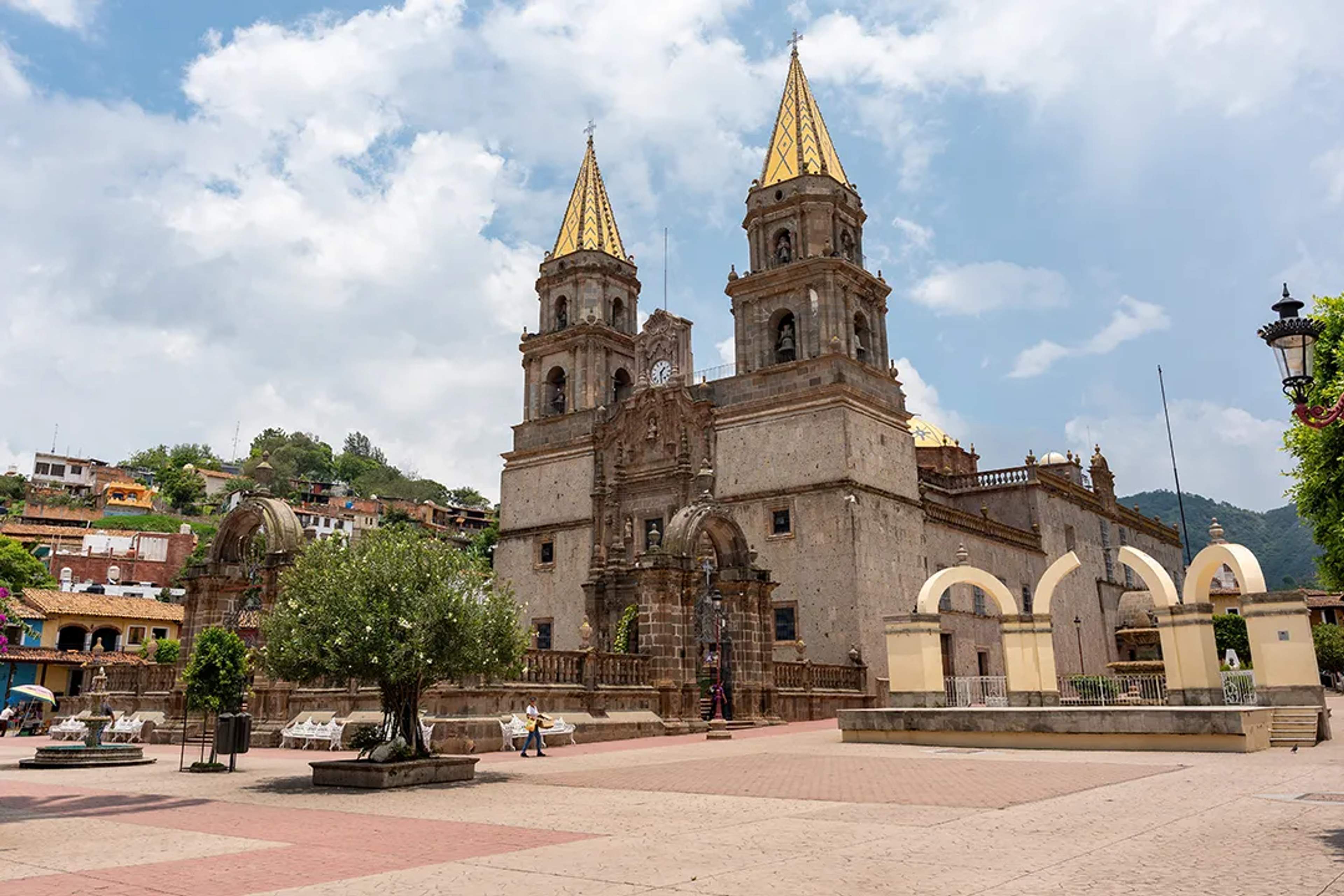 Basilica of Our Lady of the Rosary in Talpa de Allende, a historic pilgrimage town in Jalisco