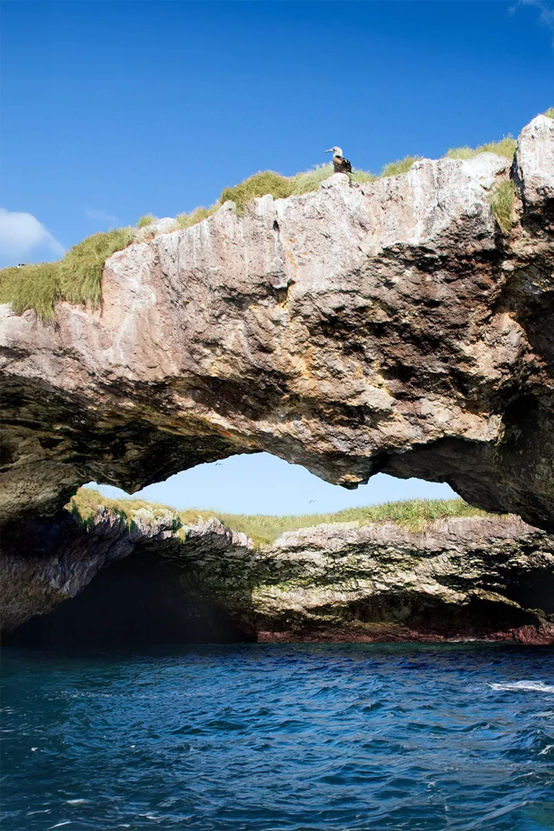 Impactful view of one of the Marietas Islands craters.