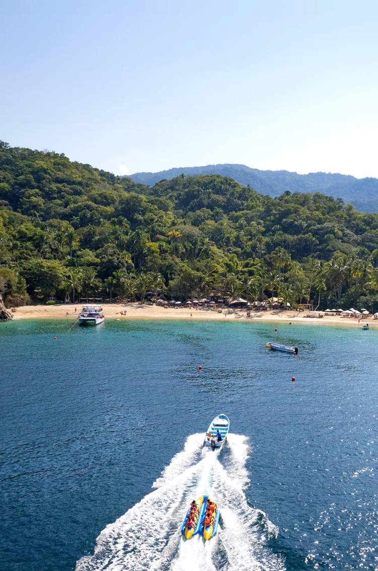 Aerial view of Majahuitas Puerto Vallarta.