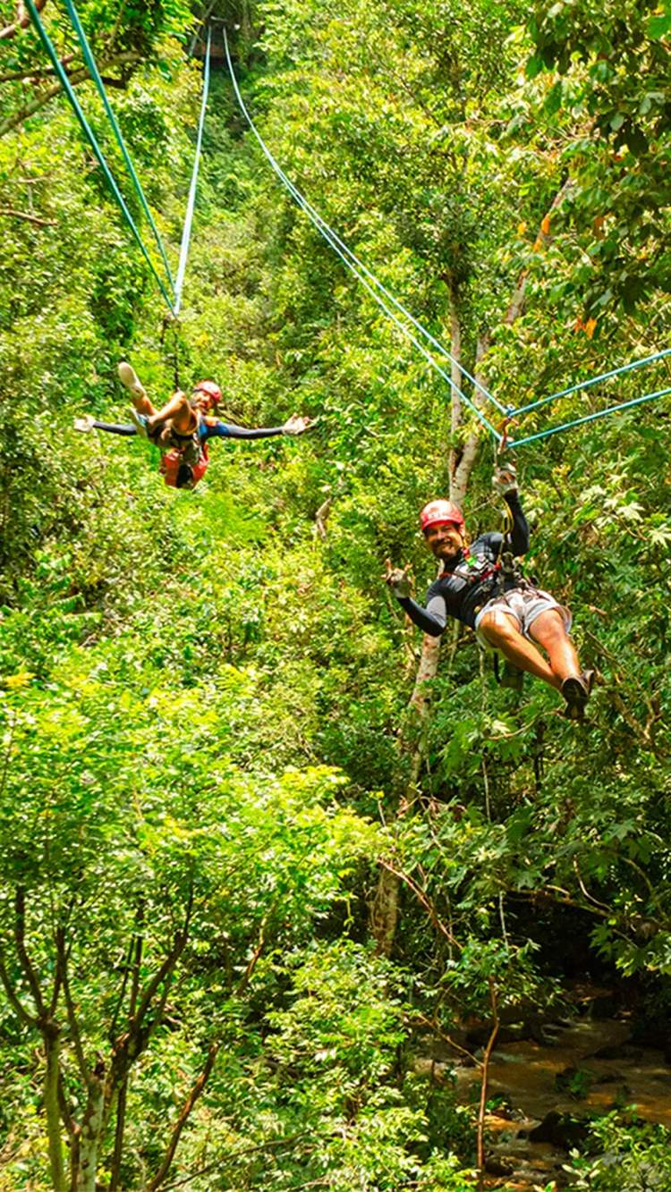 Canyoning adventure by Vallarta Adventures in the jungle at Outdoor Adventure tour