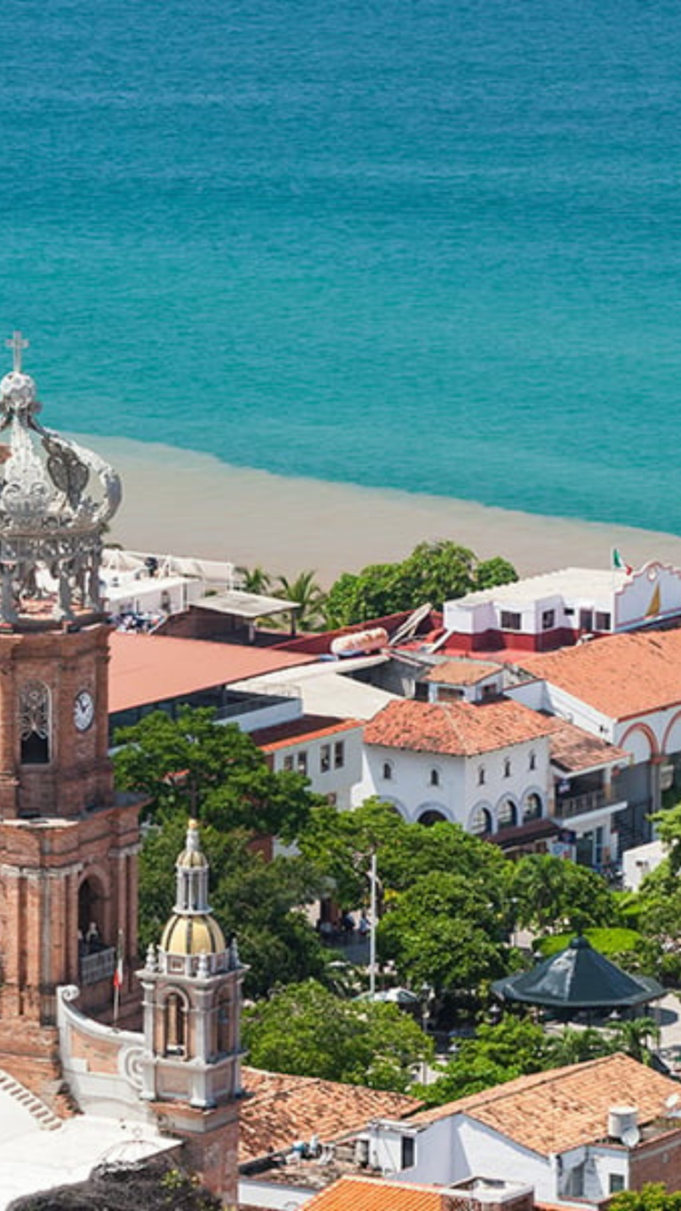 Aerial view of Puerto Vallarta