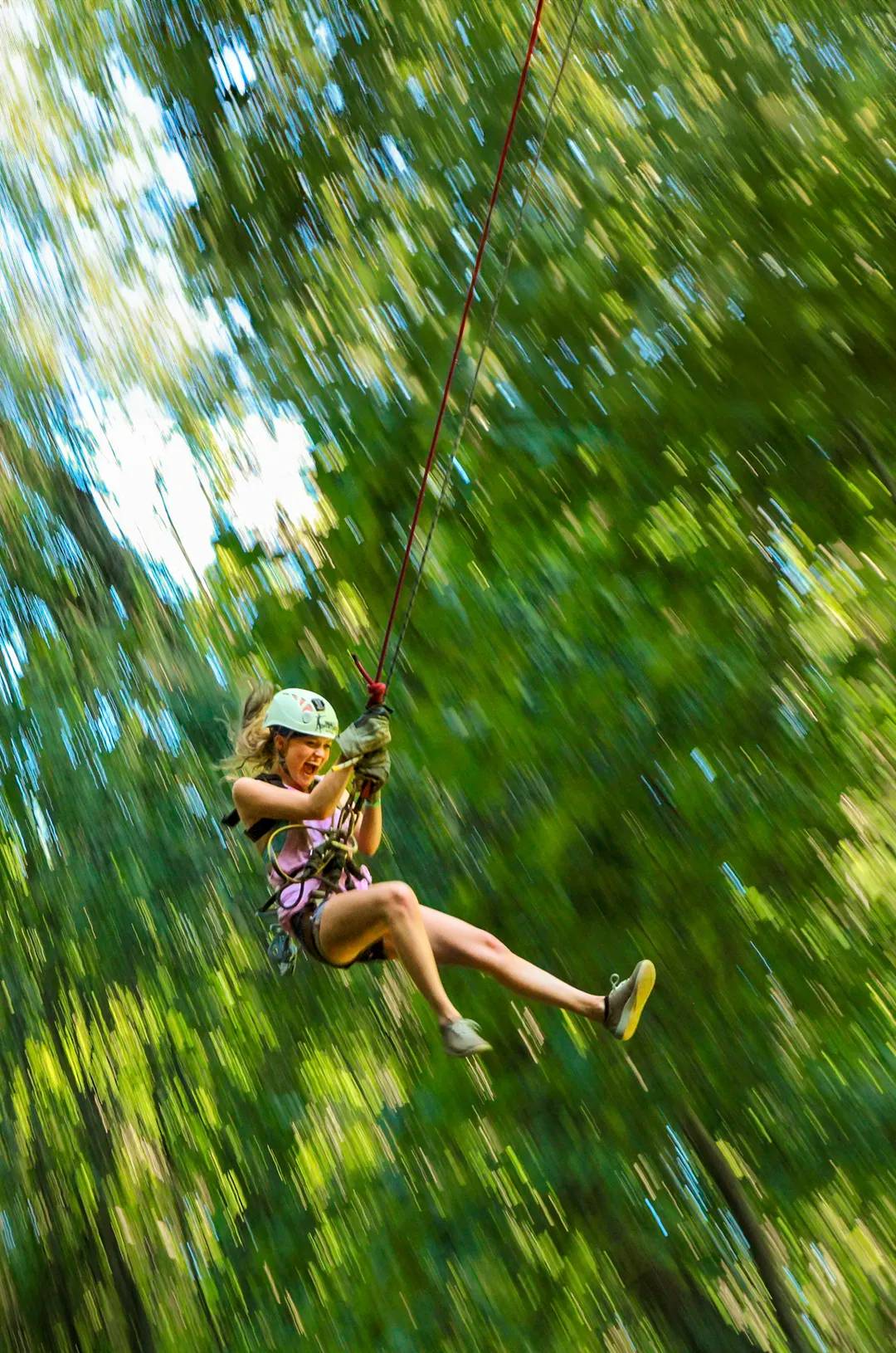 Dare to challenge your limits on the Extreme Adventures' Pendulum: a 30 ft. free fall that will test your fear of heights