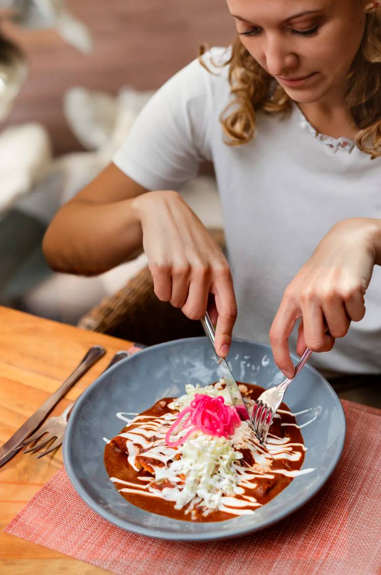 Sophisticated Mexican food at a lunch during a Private Tequila Tour.