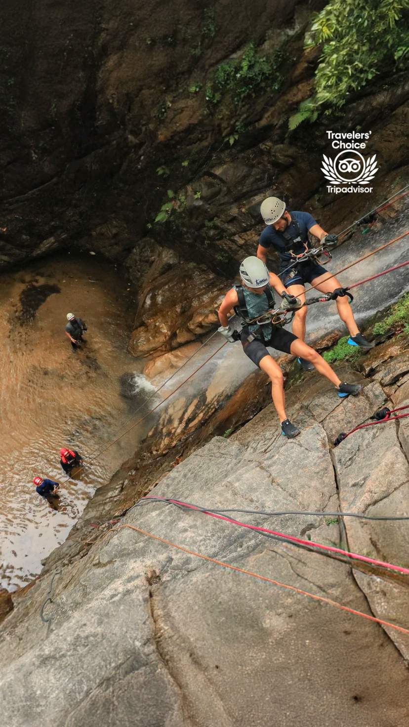 Emprende un Adventure Tour en Vallarta, con emocionantes actividades como rapel y barranquismo.