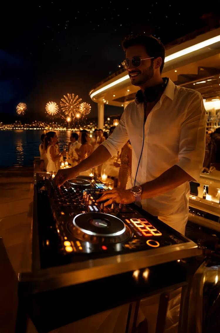 DJ en vivo a bordo del crucero de Año Nuevo Seventeen en Puerto Vallarta