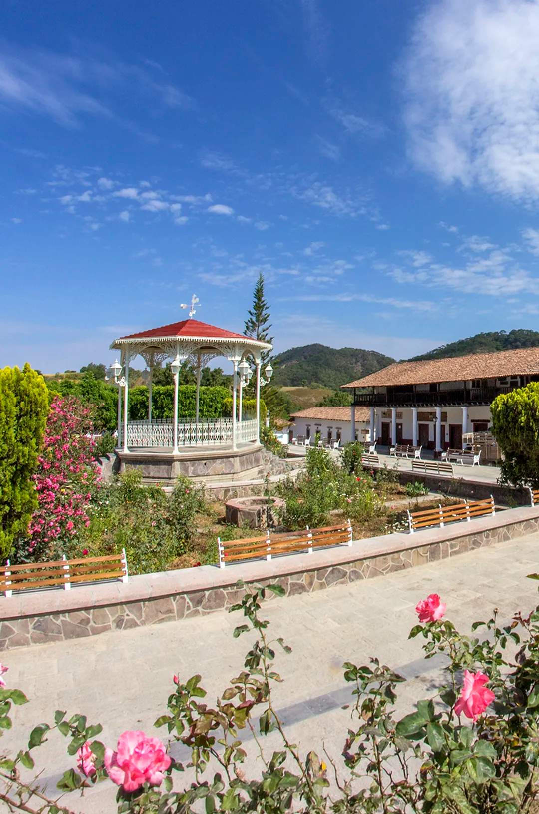 Plaza de San Sebastián del Oeste, visitada como parte de un Paquete de Viajes en Jalisco.