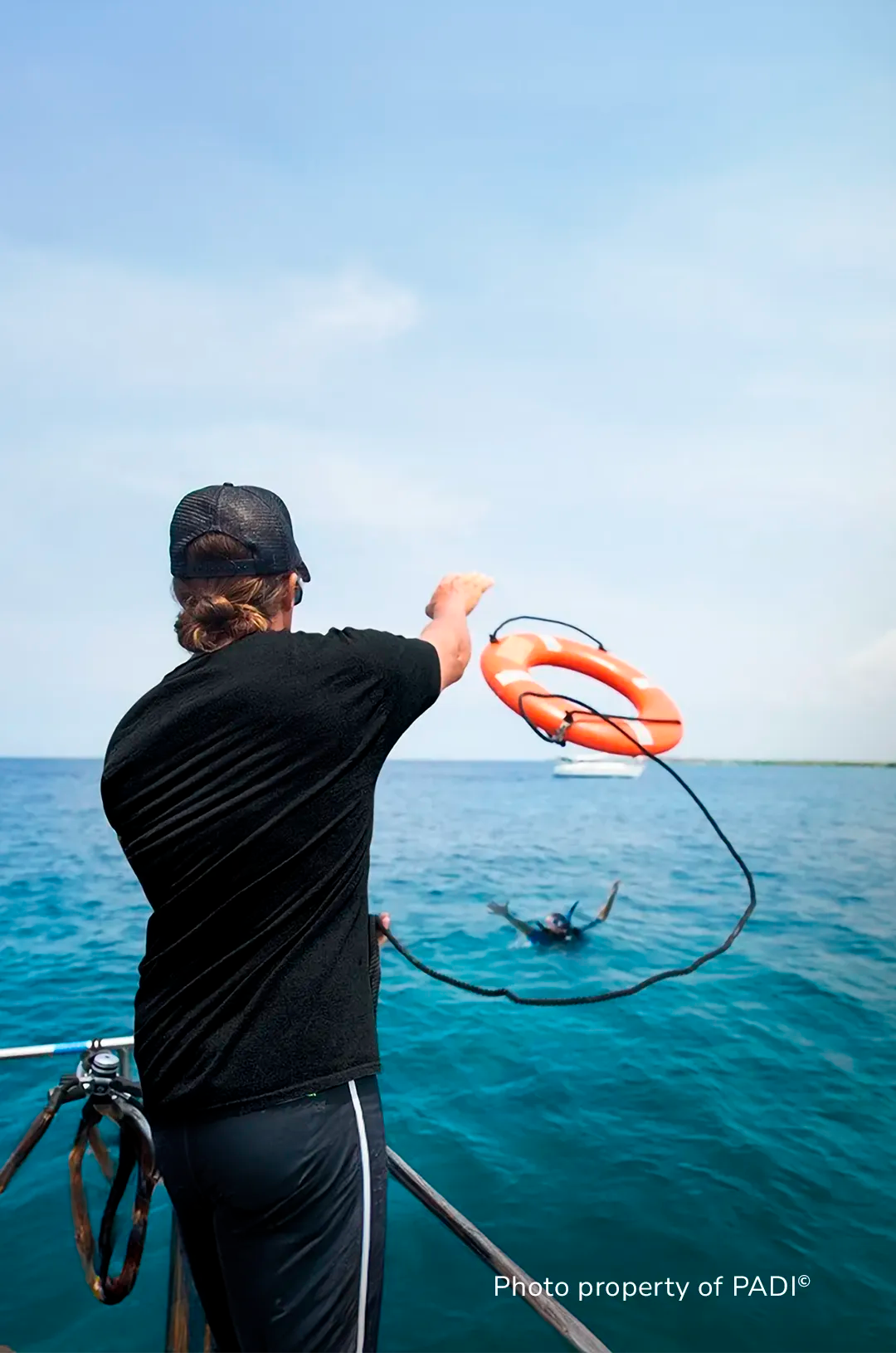 Student taking the PADI Rescue Diver Course with the only Puerto Vallarta PADI 5 Star Dive Center.