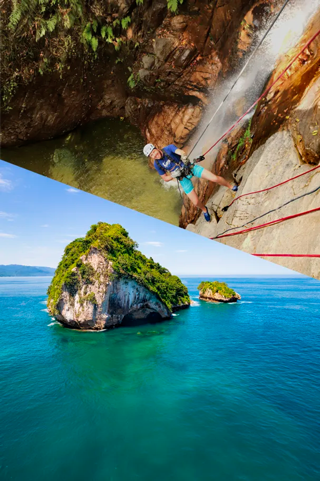 Snorkel en Los Arcos, tirolesas y rapel en una hermosa cascada en Puerto Vallarta, en un Paquete de Tours.