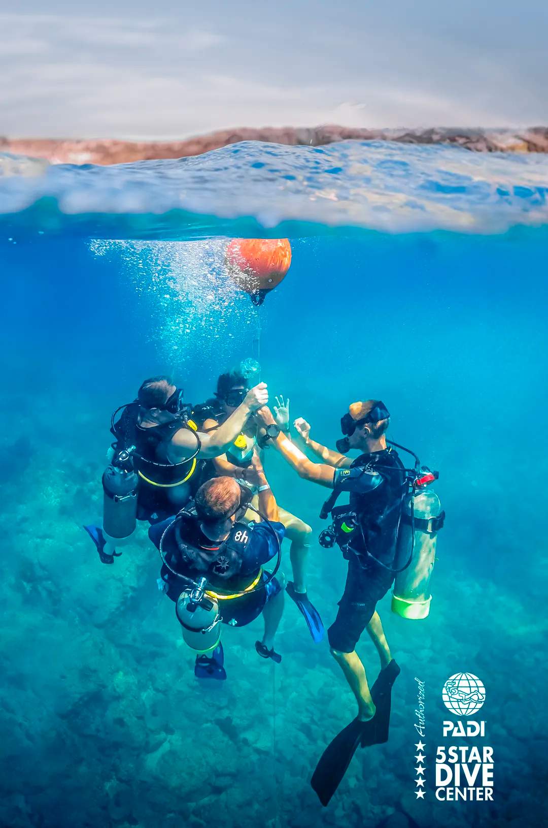 Certificación PADI Scuba Diver, la más popular de las clases de buceo en Puerto Vallarta.