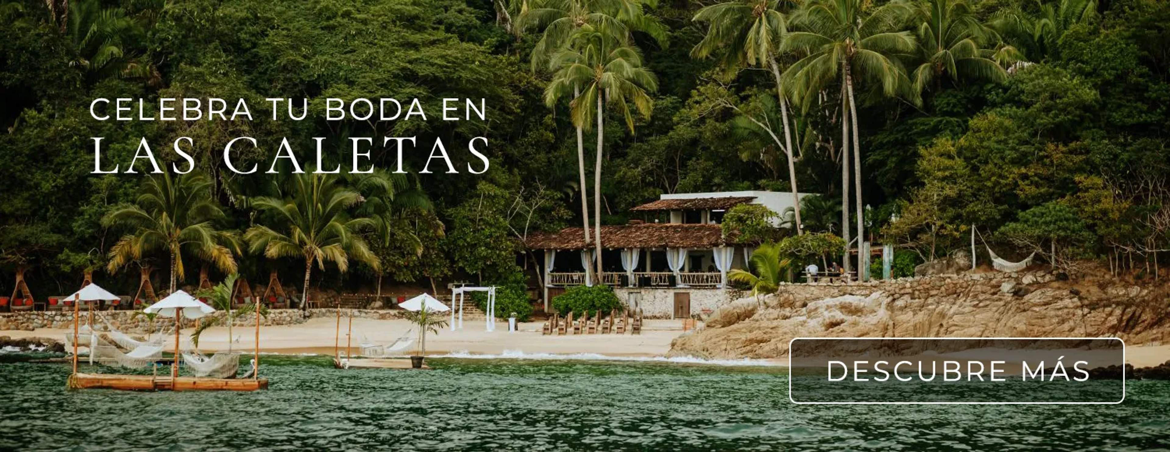 Bodas en la playa Las Caletas Puerto Vallarta. Descubre más.