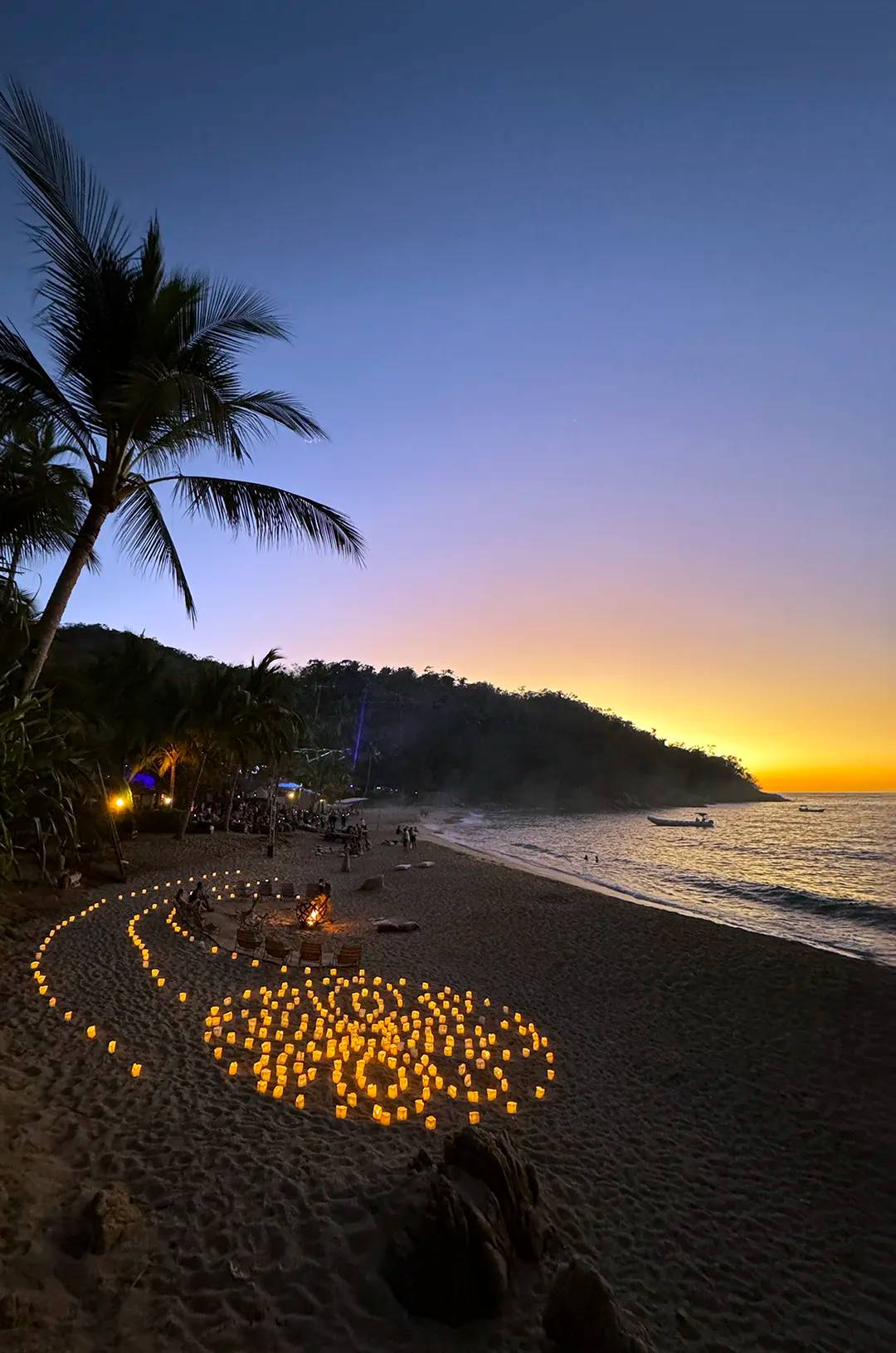 Spectacular Puerto Vallarta sunset at Majahuitas Beach Club.