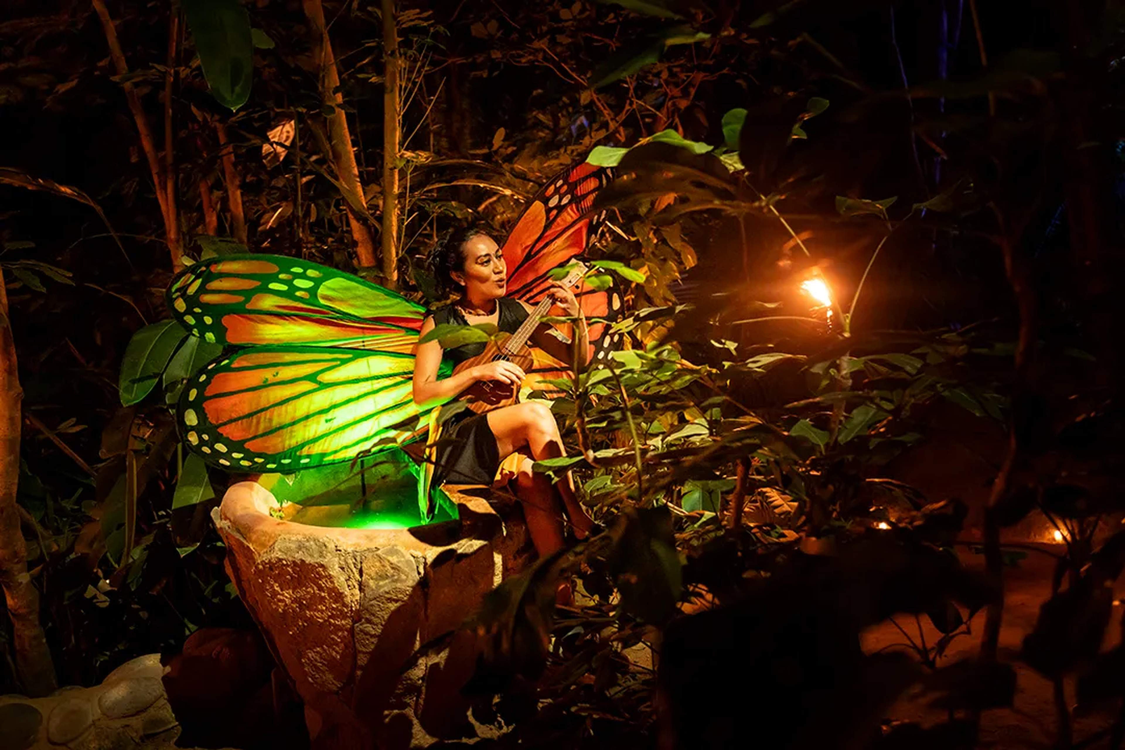 Personaje inspirado en la naturaleza en Ritmos de la Noche.