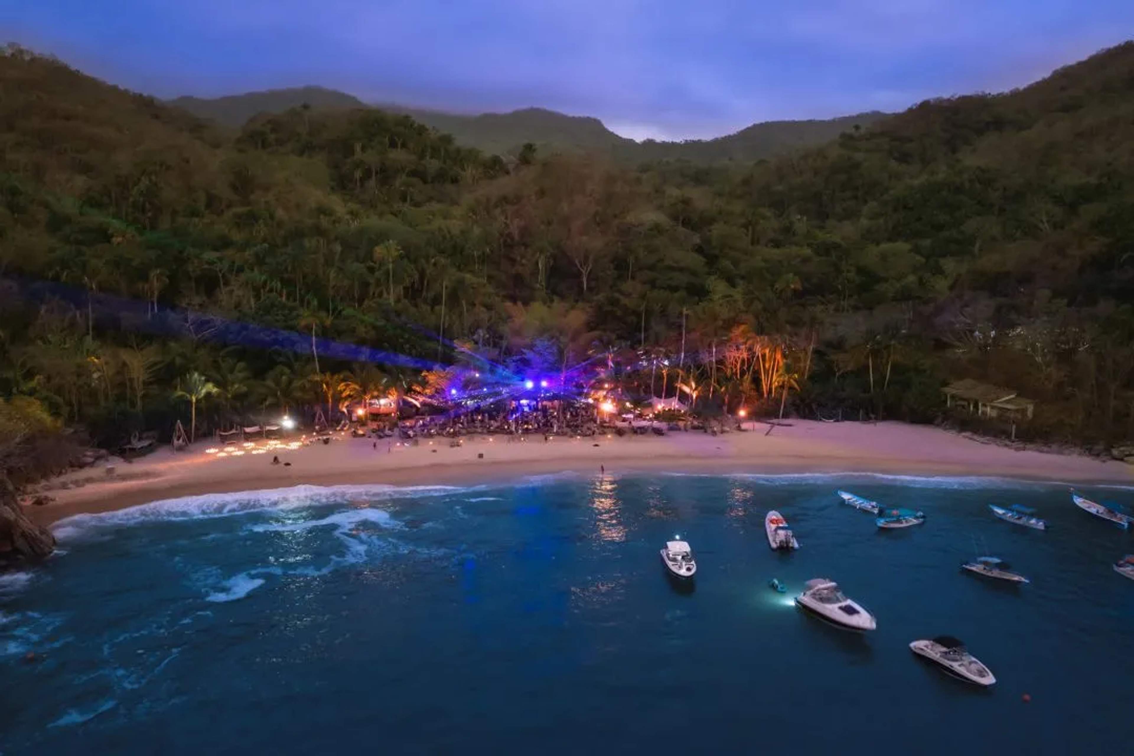 Beach party in Puerto Vallarta