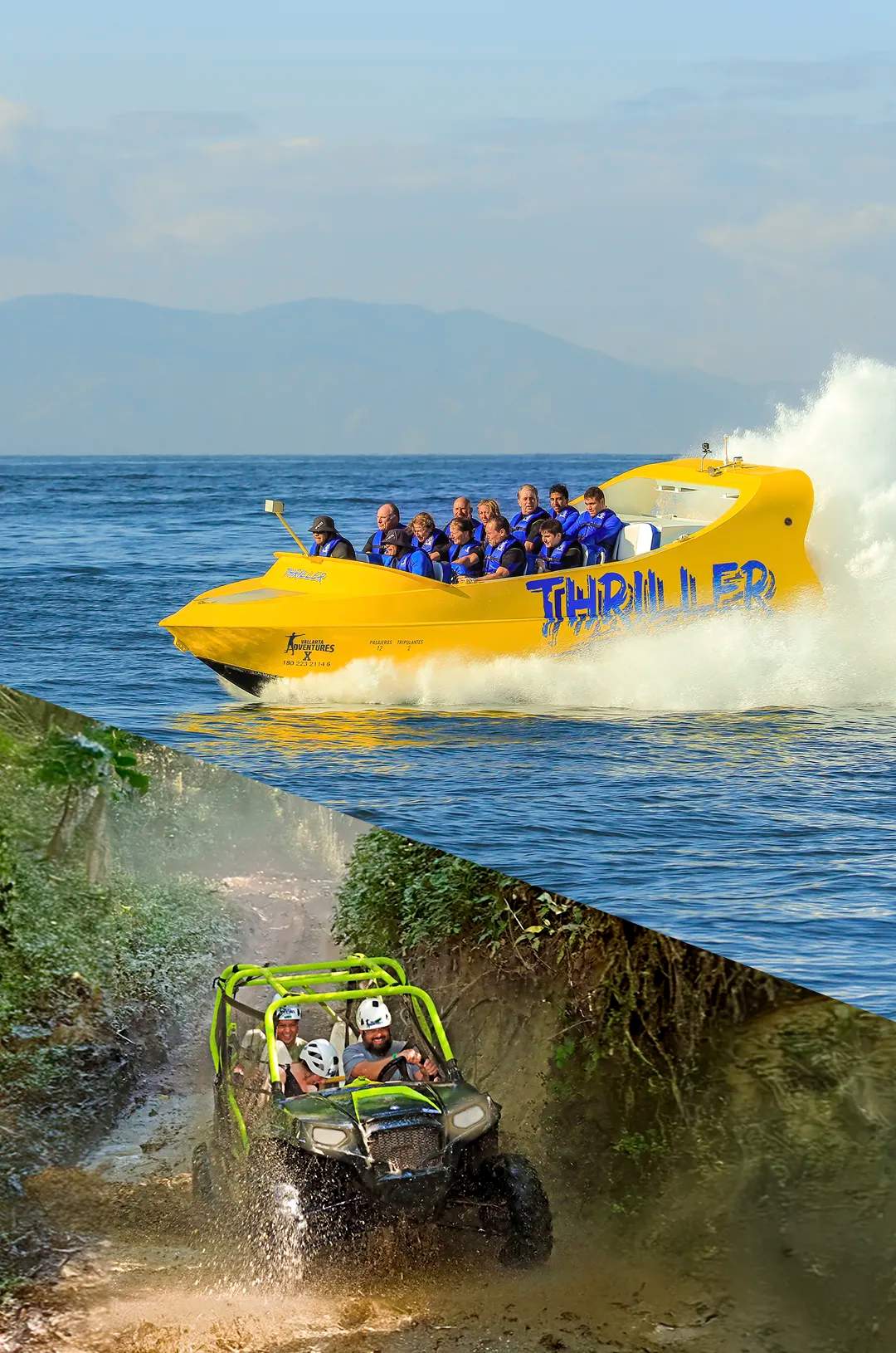 Exciting combination of adrenaline activities for teenagers and adults in a great-value Puerto Vallarta Tour Package.