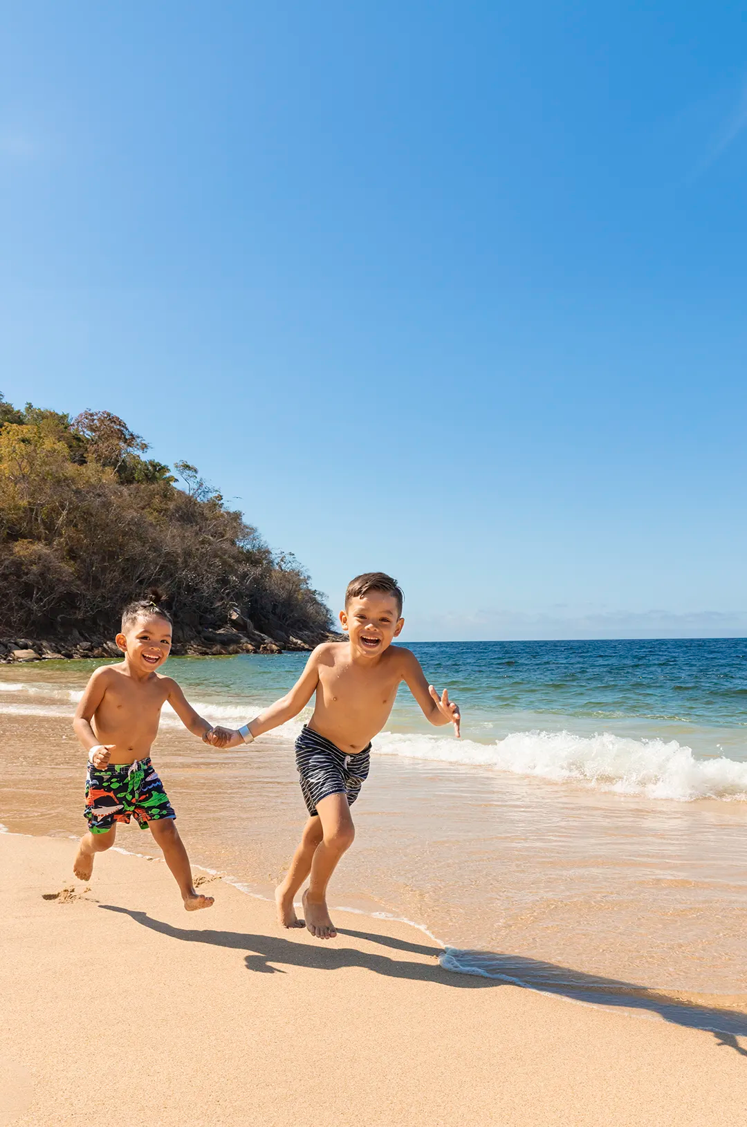 Children playing at Puerto Vallarta's most beautiful beach.