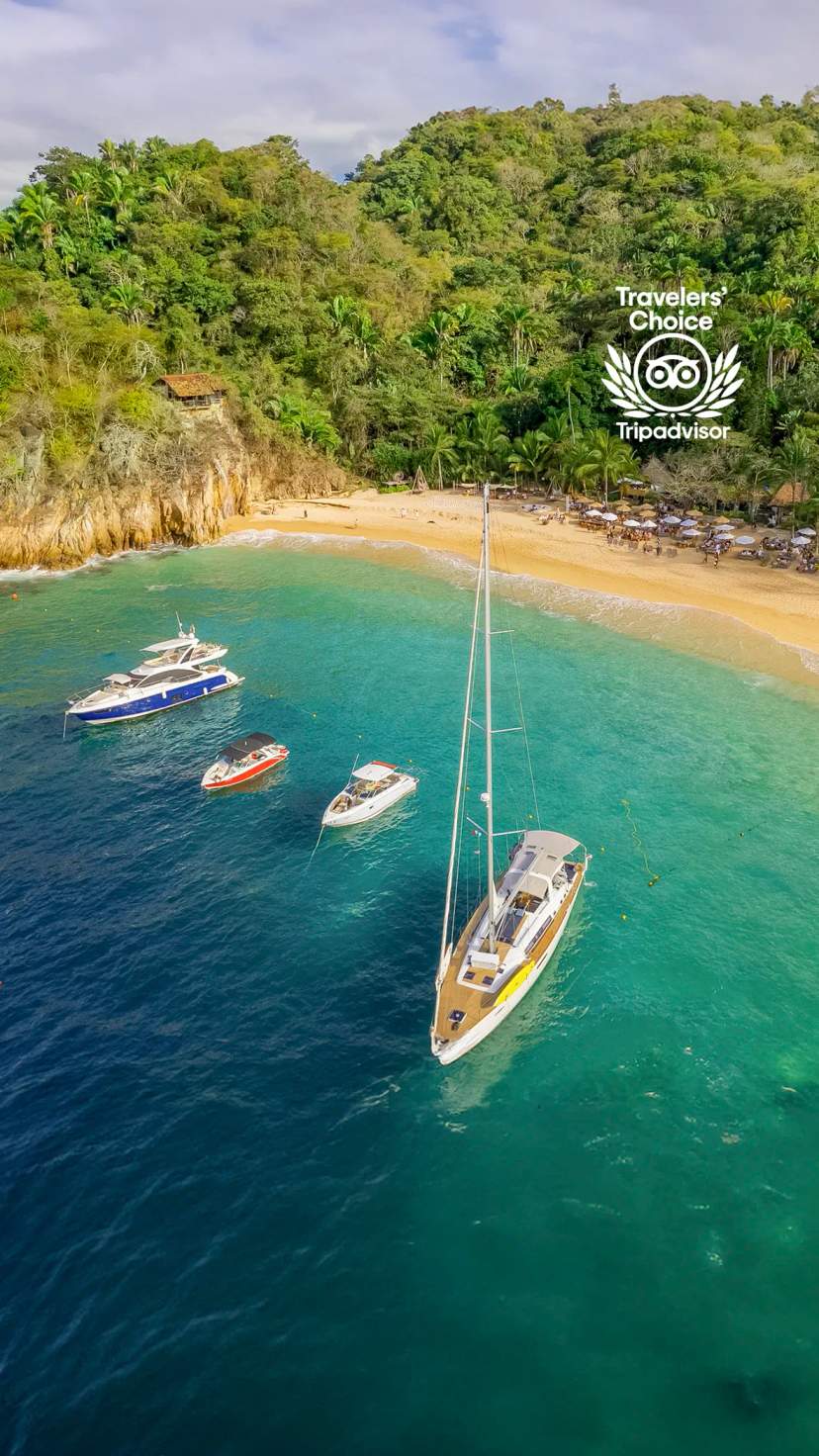 Sailboat and snorkel tour in Puerto Vallarta, exploring vibrant marine life and stunning coastal views