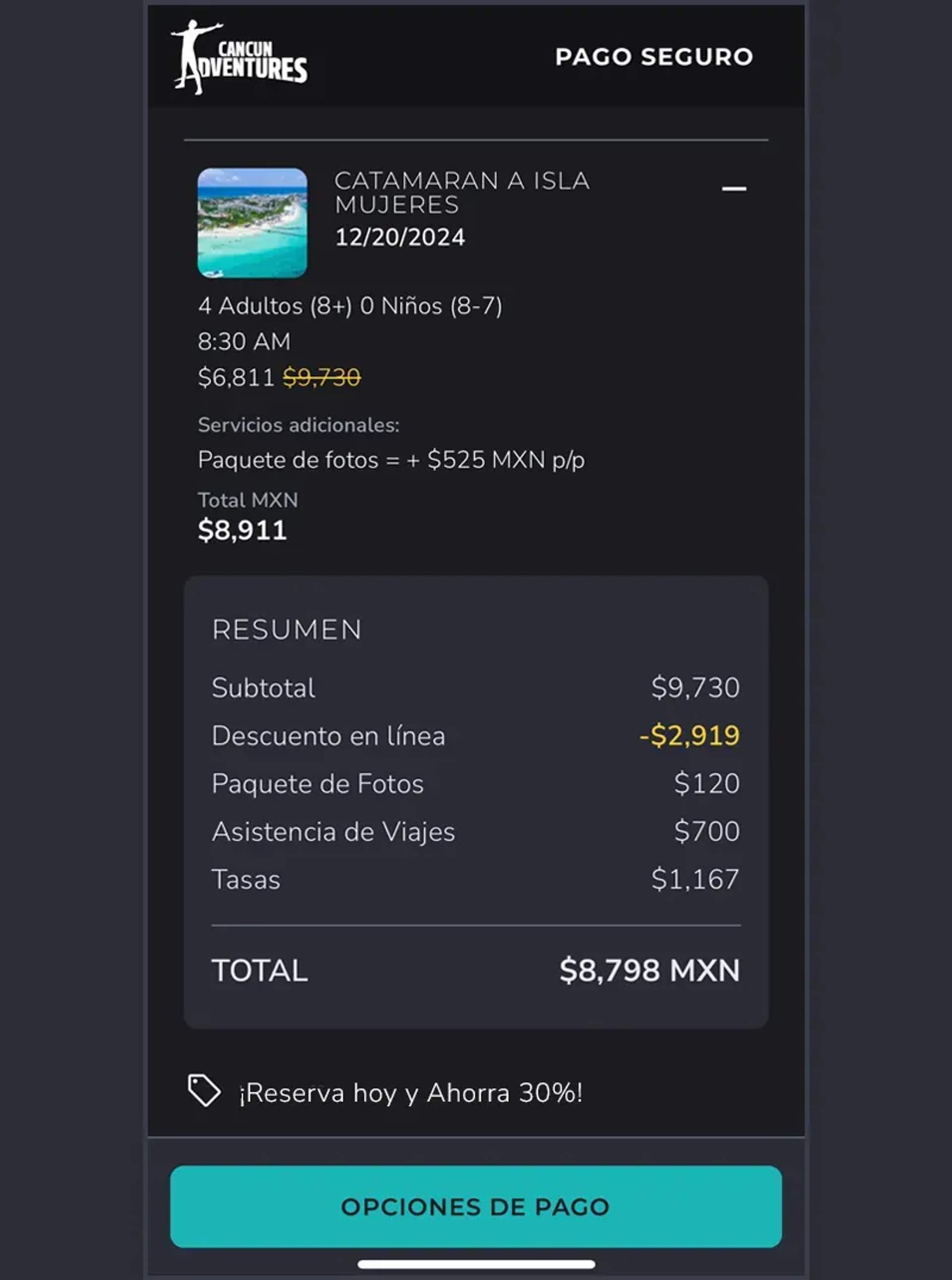 Elige los tours en Cancún que quieres pagar a meses sin intereses.