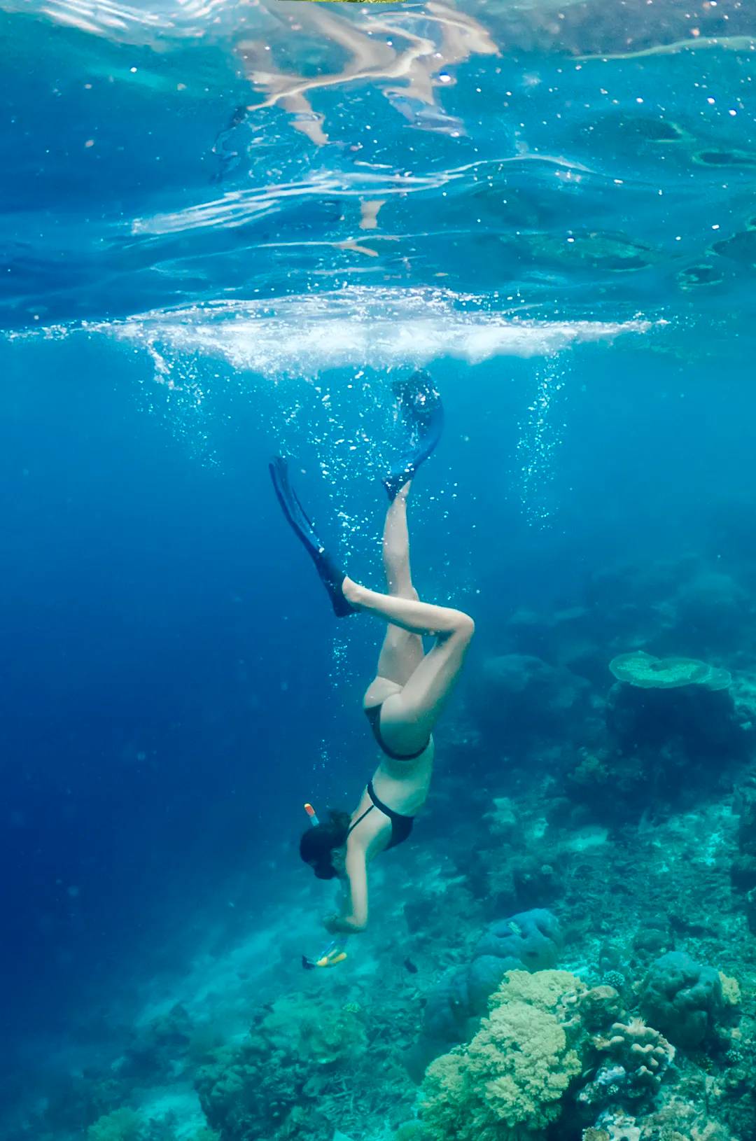Woman snorkeling in Puerto Vallarta.