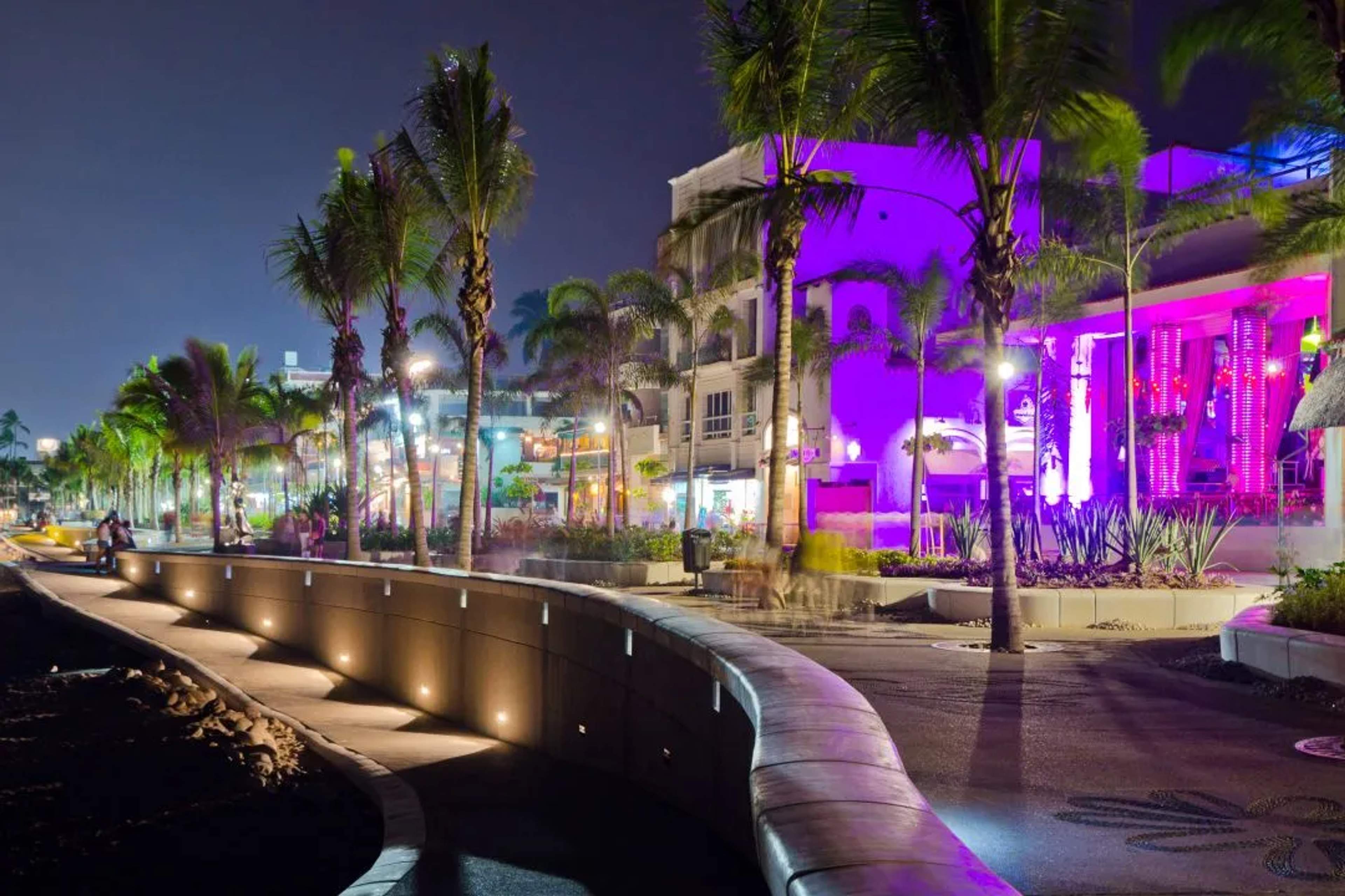 Sidewalk at the beach in Puerto Vallarta