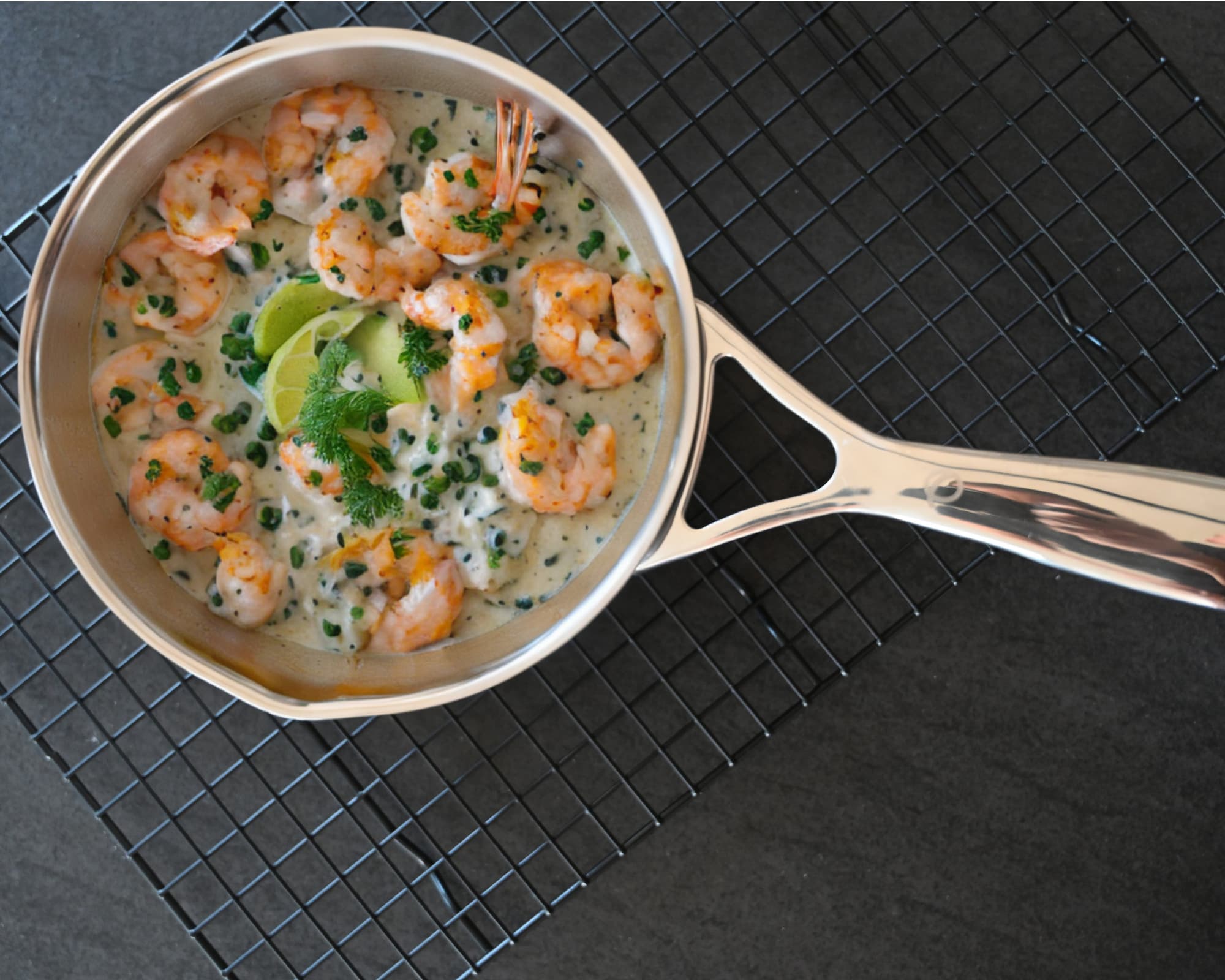 Tagliatelle mit Lachs-Garnelen Sahnesoße › Koche mit Olavson