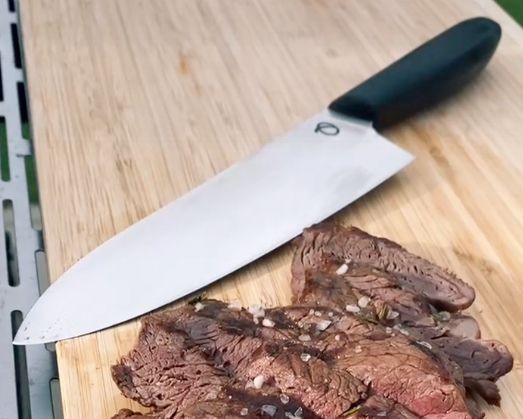 STONELINE® couteau de chef 31,5 cm : la précision rencontre la sécurité  avec le protège-lame !