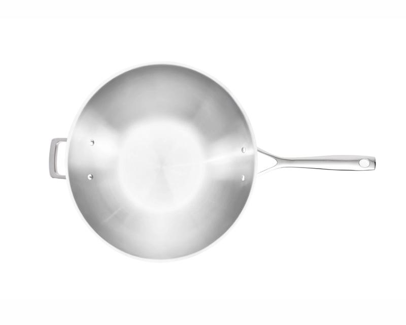 Olav Wok Long Handle Uncoated from above