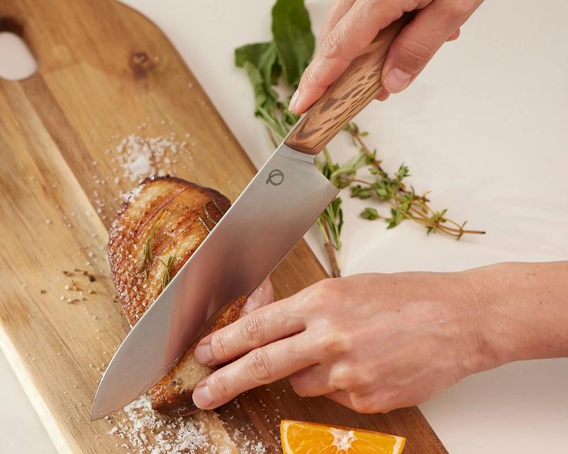 Olavson Chef's Knife in use