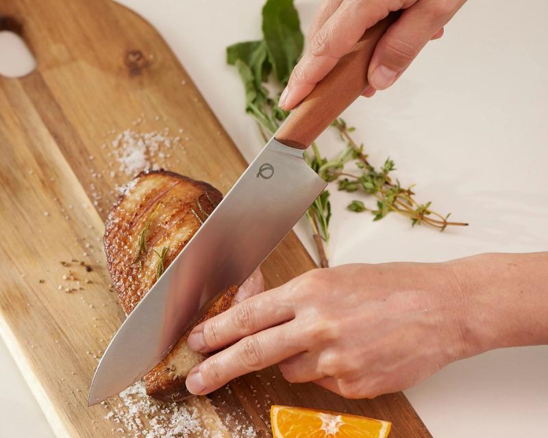 Olavson Chef's Knife in use