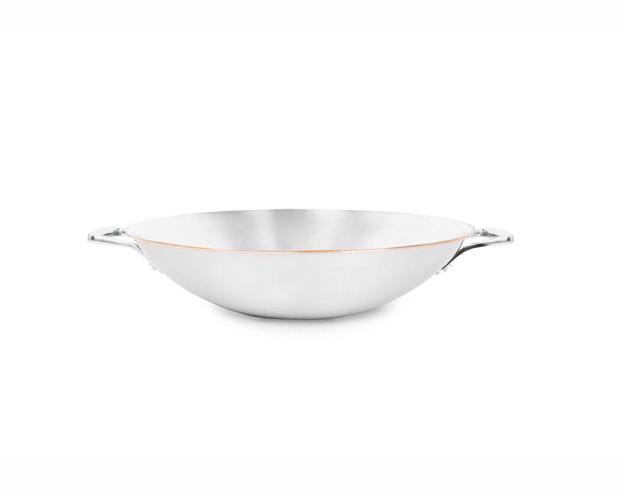 Olavson Wok Two Handles Uncoated from the side