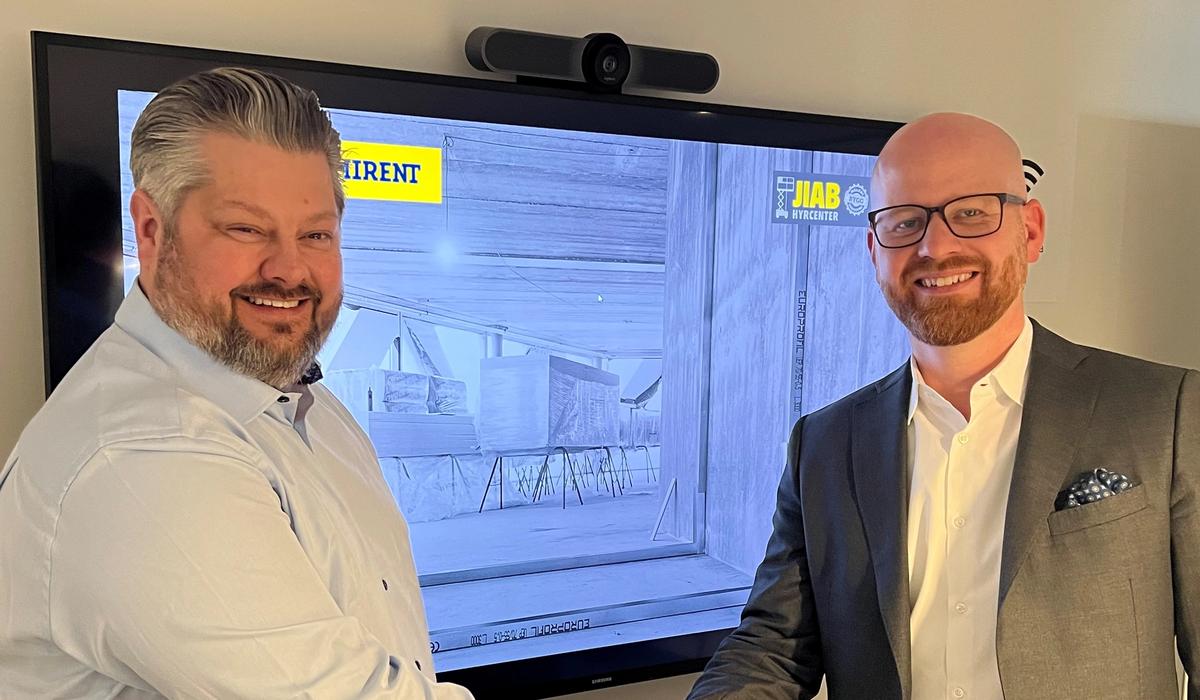 Bild på Johan Isaksson vd JIAB och Johan Färm vd Ramirent