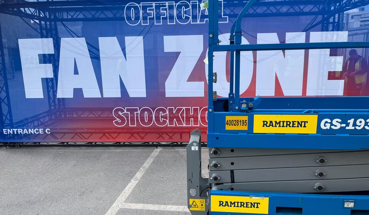 Ramirent stöttar event med liftar och andra maskiner
