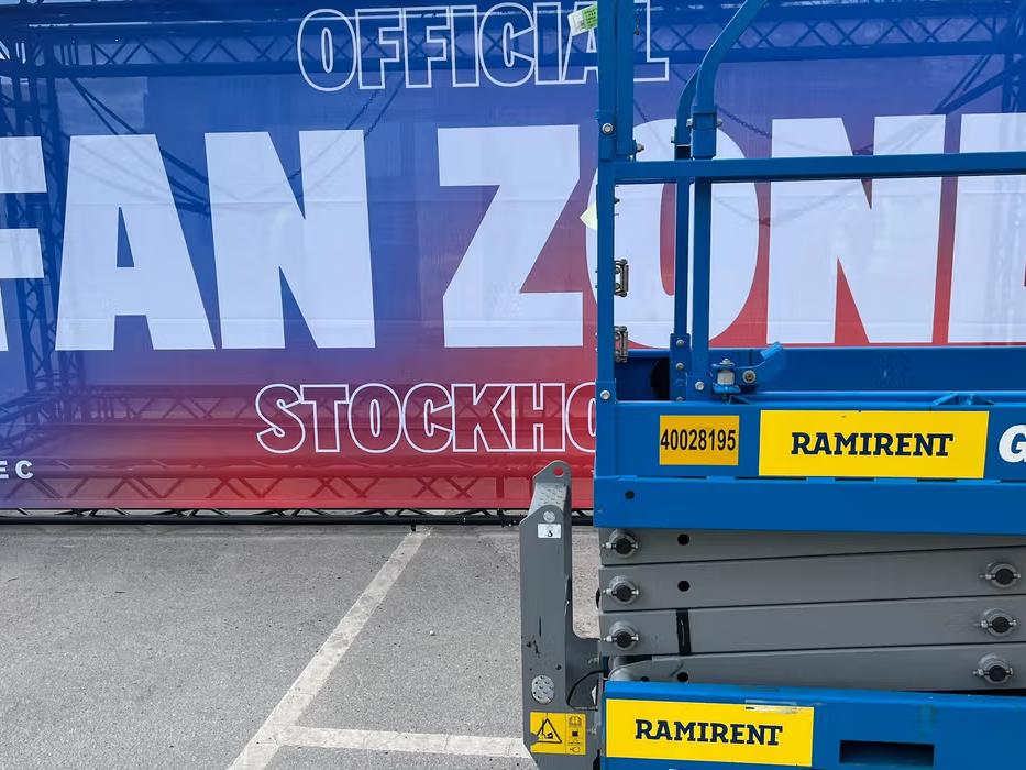 Ramirent stöttar event med liftar och andra maskiner