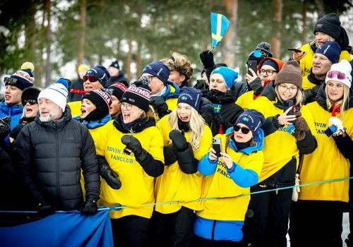 Svensk hejarklack vid skidspåret