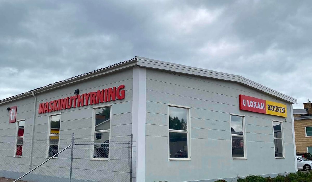 Ramirent Borlänge nytt kundcenter fasad