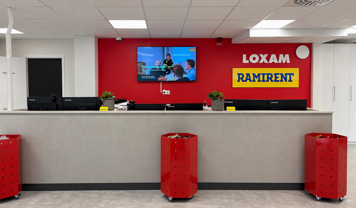 Kundcenterdisk LOXAM/Ramirent Nyköping