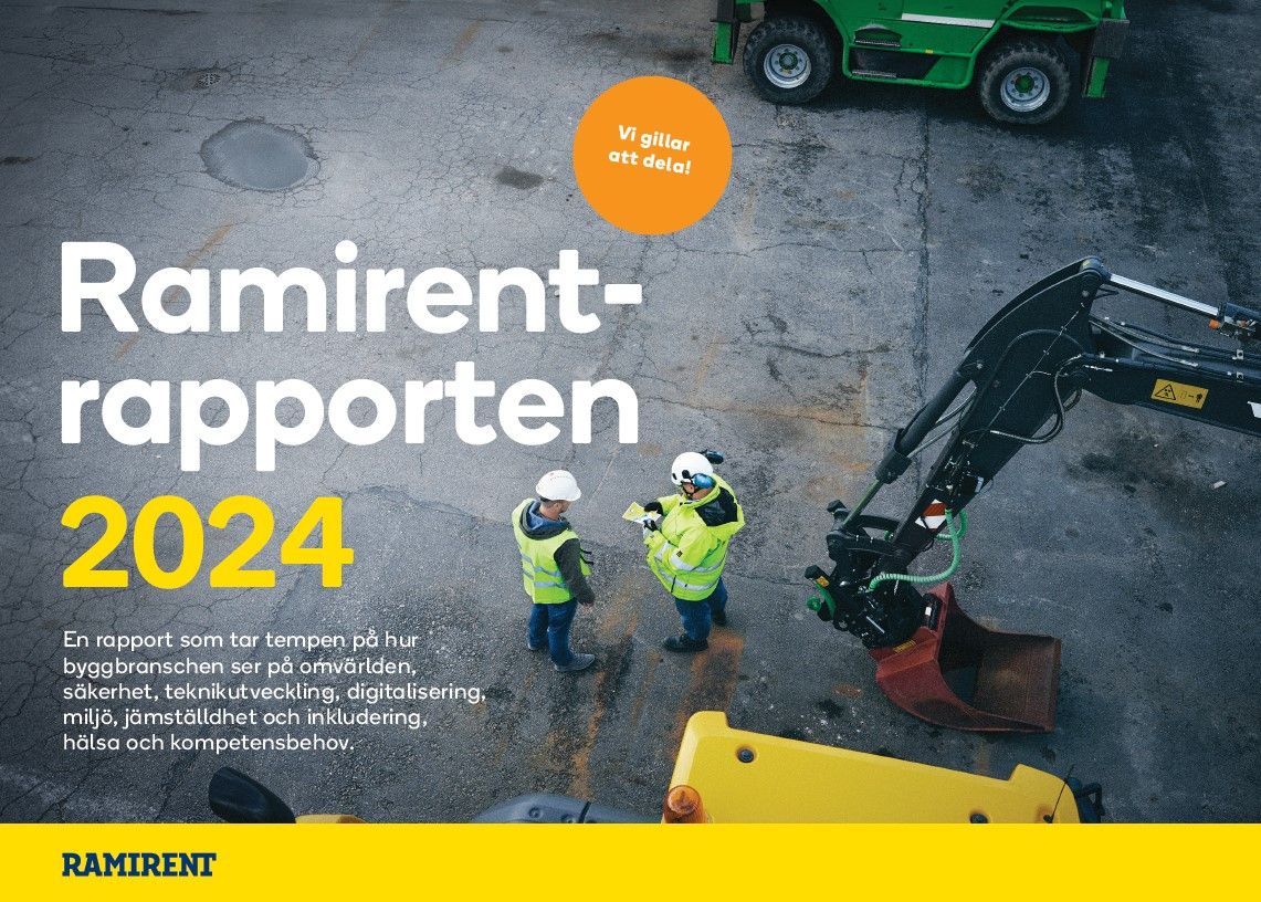 Ramirentrapporten 2024 – Ta del av färska insikter om säkerhet, miljö och teknikutveckling inom byggbranschen direkt i vår omfattande årsrapport.