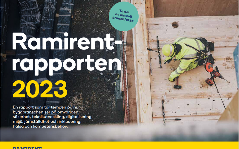 Ramirentrapporten 2023 – Ta del av färska insikter om säkerhet, miljö och teknikutveckling inom byggbranschen direkt i vår omfattande årsrapport.