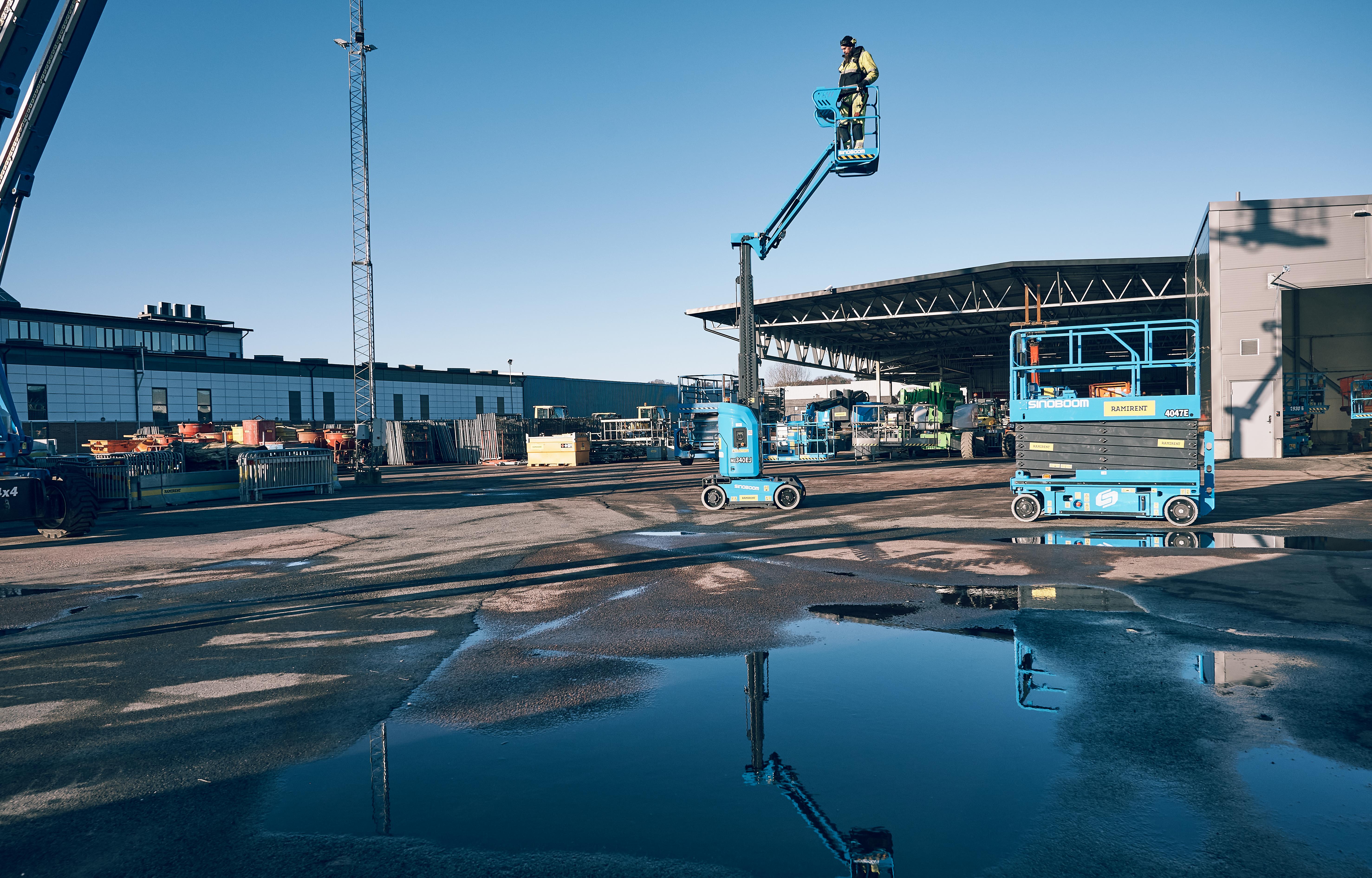 man på lift