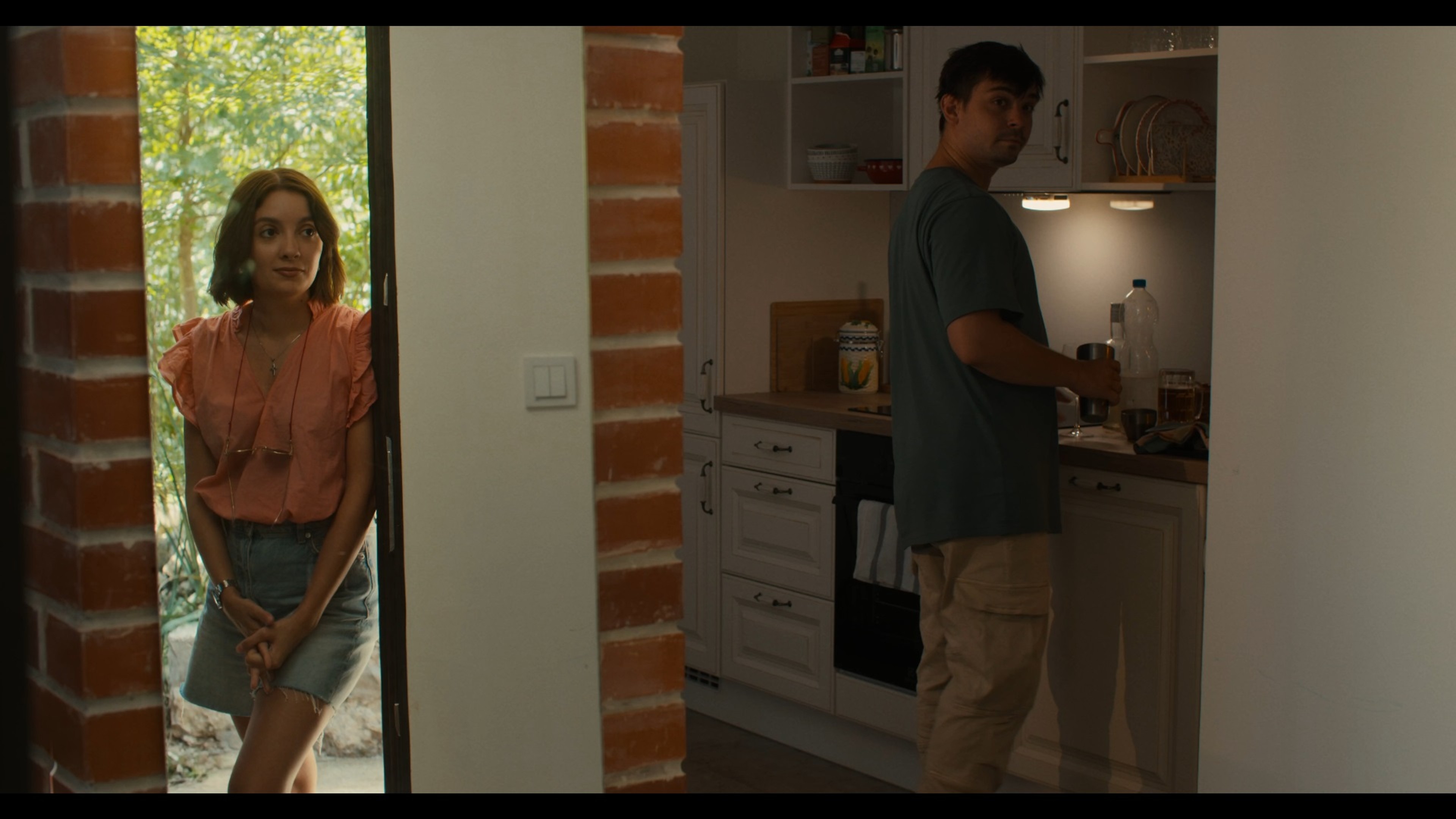 A scene in the country house kitchen