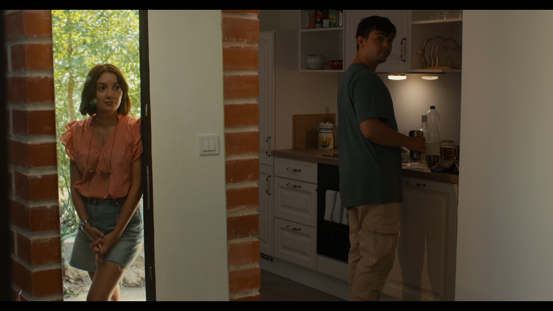 A scene in the country house kitchen
