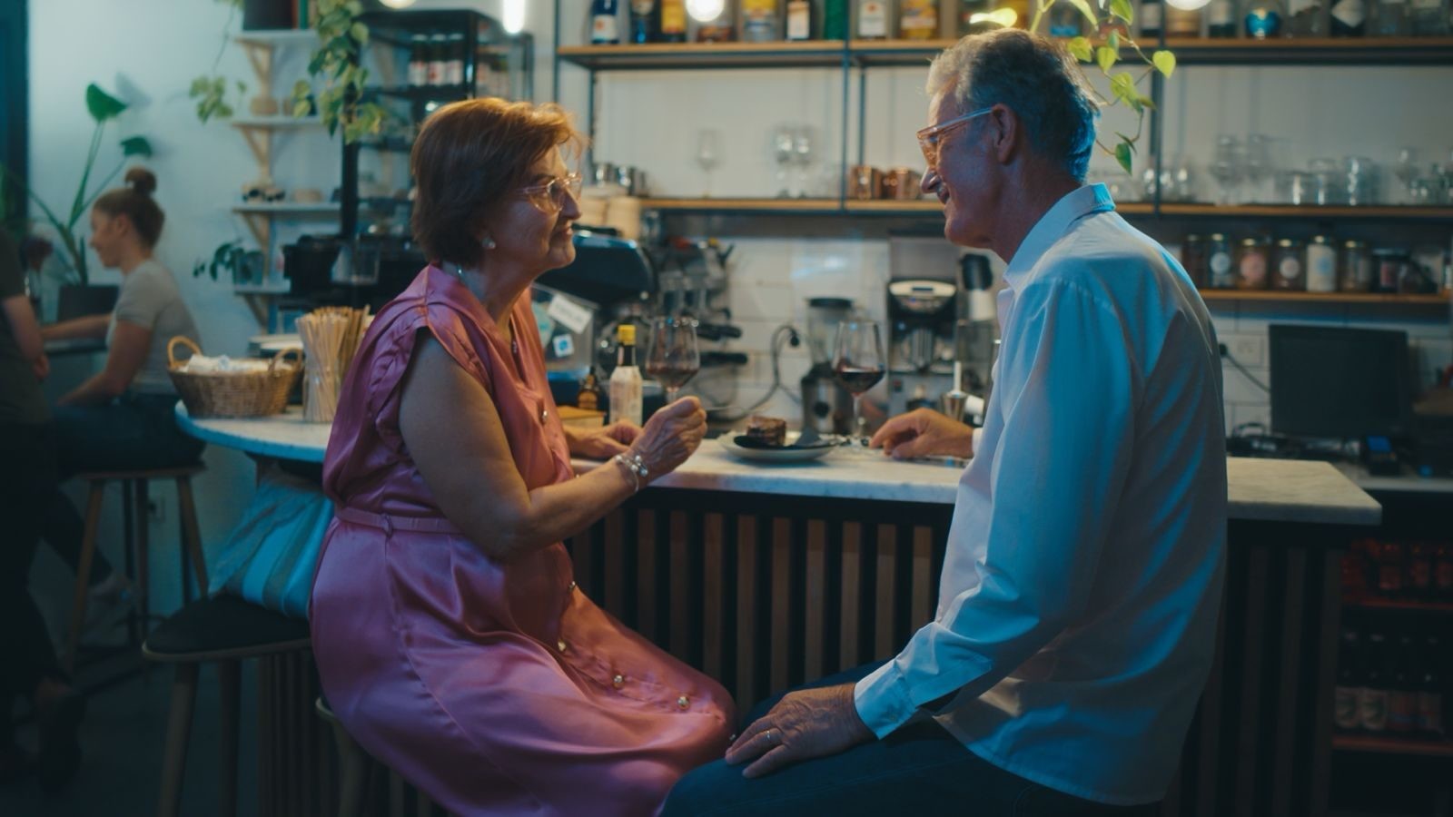 Zdenka and Ivica at the bar